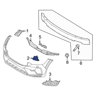 Volvo OE - Front Left Bumper Impact Bar Bracket