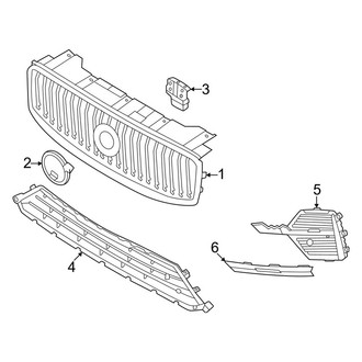 Volvo OE - Front Bumper & Grille - Grille (Bright Theme, Momentum), (B5 Momentum)
