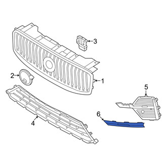 Volvo OE - Front Right Grille Molding