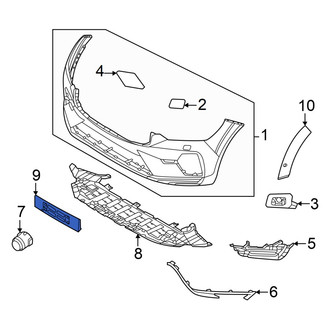 Volvo OE - Front License Plate Bracket