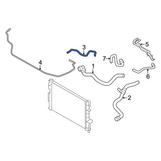 Volvo OE - Engine Coolant Overflow Hose