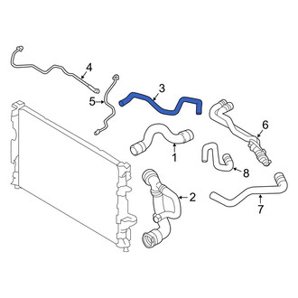 Volvo OE - Lower Engine Coolant Overflow Hose