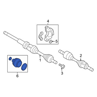 Volvo OE - Front Inner CV Joint Boot Kit