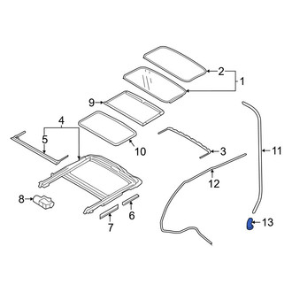 Volvo OE - Sunroof Drain Hose