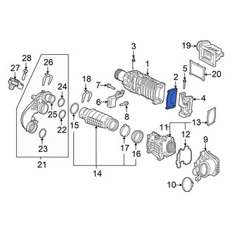 Volvo OE - Supercharger Gasket