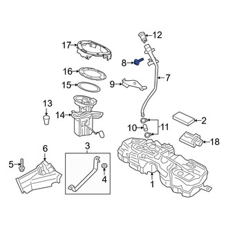 Volvo OE - Fuel Filler Neck Screw
