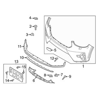 Volvo OE - Front Bumper & Grille - Bumper & Components (Bumper Cover & Trim, W/O Lamp Washer)