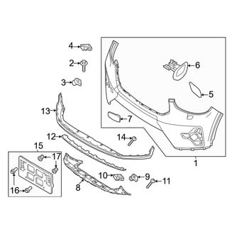 Volvo OE - Front Bumper & Grille - Bumper & Components (Bumper Cover & Trim, With Lamp Washer)
