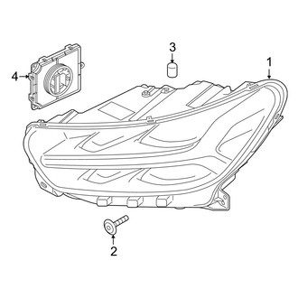 Volvo OE - Front Lamps - Headlamp Components