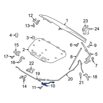 Volvo OE - Front Left Hood Latch