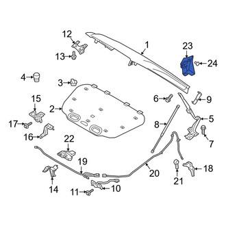 Volvo OE - Rear Left Hood Hinge Cover