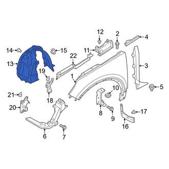 Volvo OE - Front Right Fender Splash Shield