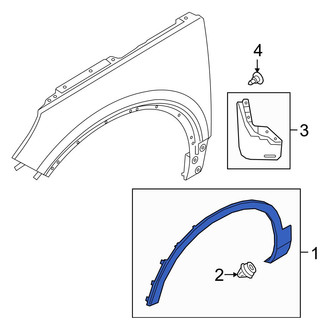 Volvo OE - Front Left Wheel Arch Molding
