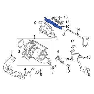 Volvo OE - Inner Turbocharger Mount Heat Shield