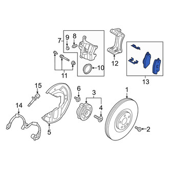 Volvo OE - Rear Disc Brake Pad Set