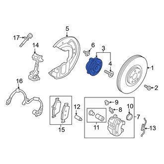 Volvo OE - Front Wheel Bearing and Hub Assembly