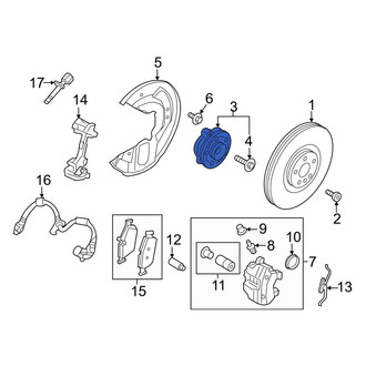 Volvo OE - Rear Wheel Bearing and Hub Assembly