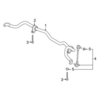 Volvo OE - Front Suspension - Stabilizer Bar & Components (Core / Plus / Ultra AWD)