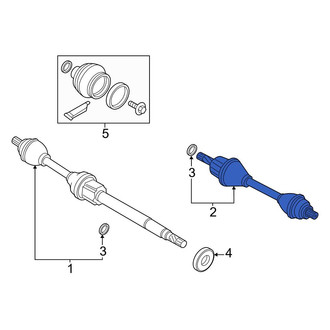 Volvo OE - Front Left CV Axle Assembly