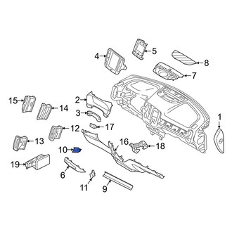 Volvo OE - Left Instrument Panel Molding