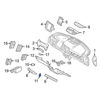 Volvo OE - Center Instrument Panel Molding