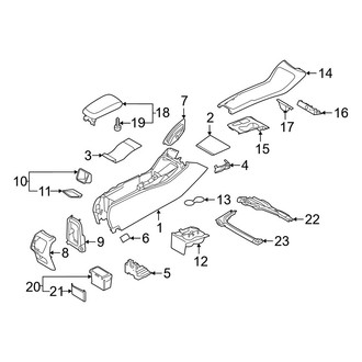 Volvo OE - Center Console (Console & Components), (B4 Plus / B5 Core / B5 Plus)