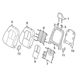 Volvo OE - Seats & Tracks - Passenger Seat Components (Manual Seat, Seat Back)