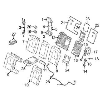 Volvo OE - Seats & Tracks - Rear Seat Components (Seat Back)