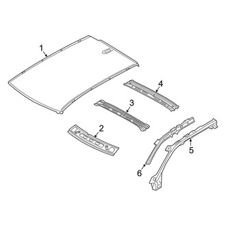 Volvo OE - Roof & Components (W/O Electric Glass Sunroof)
