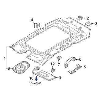 Volvo OE - Sun Visor Screw