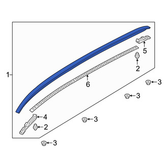 Volvo OE - Right Roof Side Rail