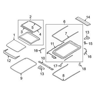 Volvo OE - Roof - Sunroof (With Electric Glass Sunroof)