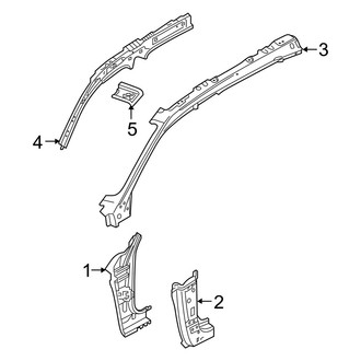 Volvo OE - Pillars, Rocker & Floor - Hinge Pillar