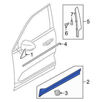 Volvo OE - Front Left Door Molding