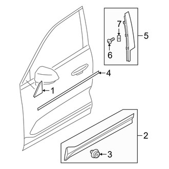 Volvo OE - Front Door - Exterior Trim
