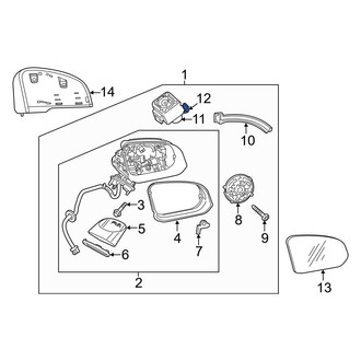 Volvo OE - Left Park Assist Camera Bracket