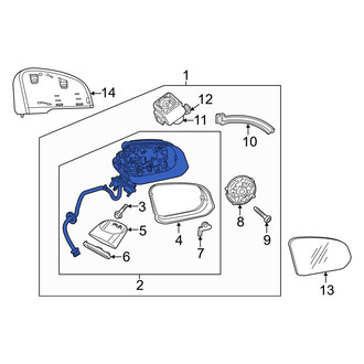 Volvo OE - Front Left Door Mirror Housing