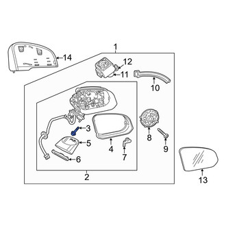 Volvo OE - Door Mirror Housing Screw