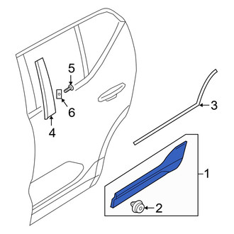 Volvo OE - Rear Left Door Molding