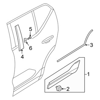 Volvo OE - Rear Door - Exterior Trim