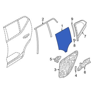 Volvo OE - Front Left Door Glass