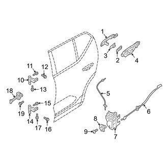 Volvo OE - Rear Door - Lock & Hardware