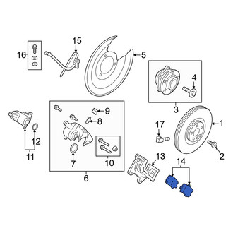 Volvo OE - Rear Disc Brake Pad Set