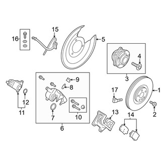 Volvo OE - Rear Suspension - Brake Components