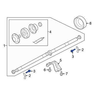 Volvo OE - Rear Drive Shaft Bolt