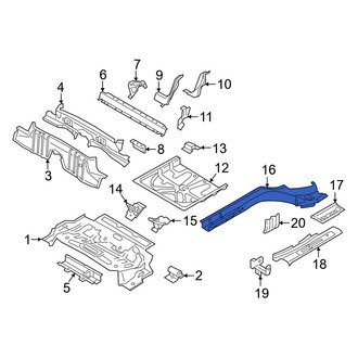 Volvo OE - Rear Right Floor Side Rail