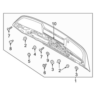 Volvo OE - Lift Gate - Spoiler (Factory), (Core / Plus / Ultimate)