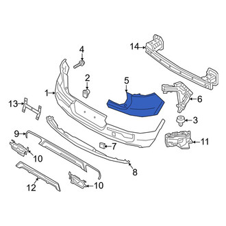 Volvo OE - Rear Left Bumper Corner Cover