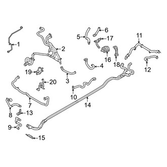 Volvo OE - Cooling - Hoses & Lines (Powertrain Cooling), (Core / Plus / Ultra AWD)