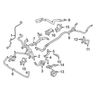 Volvo OE - Cooling - Hoses & Lines (Powertrain Cooling), (RWD)